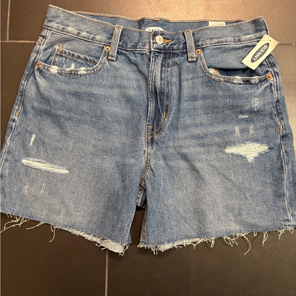 Old Navy Women's Distressed Blue Jean Shorts